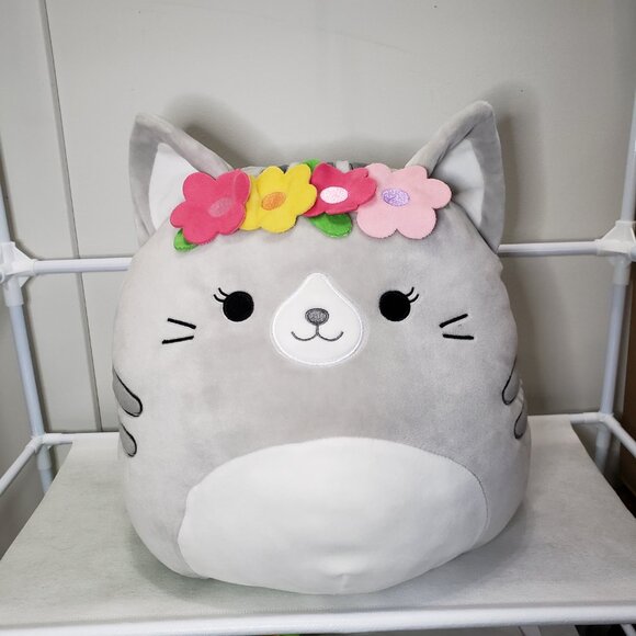 Tally the Gray Tabby Cat Squishmallow Large 12" Plush - Picture 2 of 5